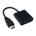 Eletra HDMI 1,4 M   VGA F 0,2M kabel svart