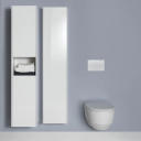 Laufen Base Høyskap med 2 dører 350x335 mm Høyrehengslet Hvit Blank