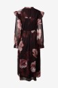 YAS   Midikjole Yasflow Ls Long Dress S.   Brun