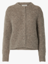 Selected Femme Gabriella Long Sleeve O Neck Button Cardigan Grå M