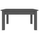 vidaXL Salongbord grå 55x55x30 cm heltre furu