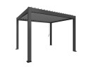 Biohort Pergola størrelse 3,5 x 3 metallic mørkegrå/sølv