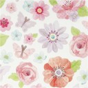 Creativ Company Klistremerker Rosa vårblomster 1 ark