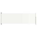 vidaXL Uttrekkbar sidemarkise 200x600 cm kremhvit
