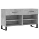 vidaXL Skobenk betonggr? 102x35x55 cm konstruert tre