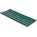 Pakke med 12 trapesplater 129 x 45 cm 7 m² galvanisert takplate 0,25 mm værbestandig profilplate galvanisert ståltakplater takpl