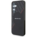 AMG Double Layer Rhombs MagSafe-etui for Samsung Galaxy S25 - Svart/Rød