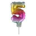 Tallballong Kakedekorasjon Regnbue   Tall 5