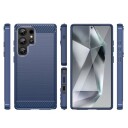 Hurtel Karbondeksel for Samsung Galaxy S25 Ultra Blå