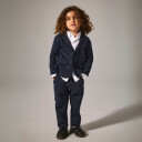 Name It Navy Blazer Check Nmmrobino Sweat Blazer Unb 98