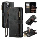Caseme C30 Multifunksjonell iPhone 14 Plus Lommebok-deksel Svart