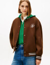 Tommy Hilfiger Df Wool Varsity Bomber - Brown - 38