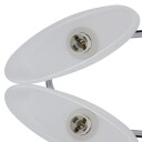 vidaXL Ellipsoide Taklampe med Glasskjerm - 4 E14 Pærer