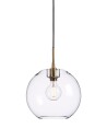 Gloria Oppheng E27 messing Svart Kabel