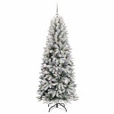  Kunstig juletre Hvit 63 x 63 x 150 cm PVC plast stål og PE