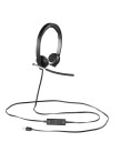 Logitech H650e On-Ear USB Stereo Hodetelefoner Svart med Mikrofon