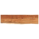  Vegghylle 160x40x2,5 cm rektangulær heltre akasie naturlig kant
