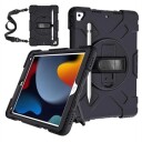 iPad 10.2 2019/2020/2021 Heavy Duty 360 Deksel med Håndrem Svart