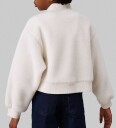 Calvin Klein Fleecegenser   Sherpa Fleece Glidelås   Ivory   Calvin Klein   16 år (176)   Fleecejakke   Hvit