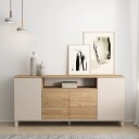 Konsollbord Hanah Home Mood (180 x 82,4 x 44,5 cm) Sand Oak - Sand eik