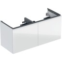 Geberit Acanto servantskap 118,4x47,5 cm hvitt glass