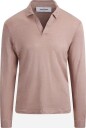 Gran Sasso Longsleeve linen piquet 54 rosa herre