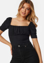 BUBBLEROOM Neija Short Sleeve Top Black M