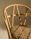 Gubi Bistra Spisestol Med Armlener Naturlig / Reales Pattern 002