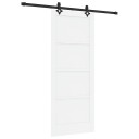 vidaXL skyvedør med beslagsett Hvit 83x202 cm Solid Furu