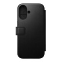 Nomad Modern Leather Folio black iPhone 16