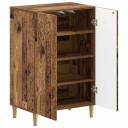vidaXL Sko Skap DELFT 59,5 x 39,5 x 90 cm Konstruert tre Gammelt tre