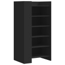  Skohylle svart 52x37,5x100 cm konstruert tre