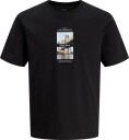 Jack & Jones Jorfrederiksberg Photo Tee Ss Cn Fst   BLACK   XXL
