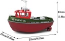 Heng Long HL3800-BTug Boat - Radiostyrt mini Slepebåt 686 - Blk