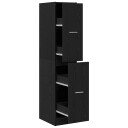  Apotekskap svart eik 30x41x144,5 cm konstruert tre