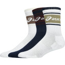 Asics 3 Pack Asics Logo Crew Sock Midnight/dark Red Planet/lemongrass II (39-42)