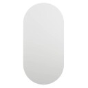 vidaXL Speil med LED-lys 40x20 cm glass oval