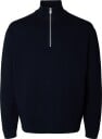Selected Slmteller Fn Half Zip Noos   Navy   XL