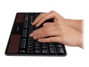 Logitech Wireless Solar K750 - Tastatur - Nordisk - Svart