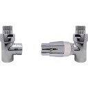 Kriss Cylinder RTL Ventilsett Med returtermostat, Krom