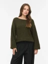 VIMARLEY L/S EMB KNIT PULLOVER FORREST NIGHT