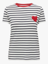 Only Heart Short Sleeve Tee Flerfarget L