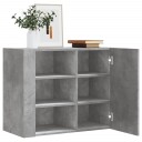  Veggskap betonggrå 75x35x60 cm konstruert tre