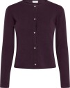 Davida Cashmere Classic Cardigan Pearl Buttons   PLUM   L