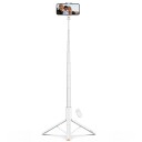 Tech-Protect Selfiestang L09s Bluetooth-Stativ, Hvit