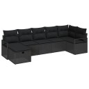 vidaXL Sofa sett med pute 5 pcs polyrotting