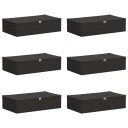 vidaXL Lagringsboks 6 pcs Antrasitt 70 x 40 x 18 cm Ikke-vevd stoff