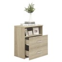 vidaXL Nattbord sonoma eik 50x32x60 cm