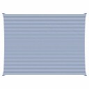 vidaXL Solskygge seil Blå og hvit 6 x 8 m 100% polyester Oxford