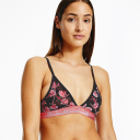 Calvin Klein Lingeri Unlined Triangle Bralette BH Farge: Svart V-day Størrelse: XS Kvinner